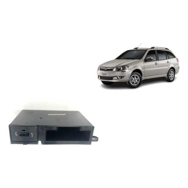 Moldura Suporte Conector Usb Doblo Palio Fiorino Siena Orig.