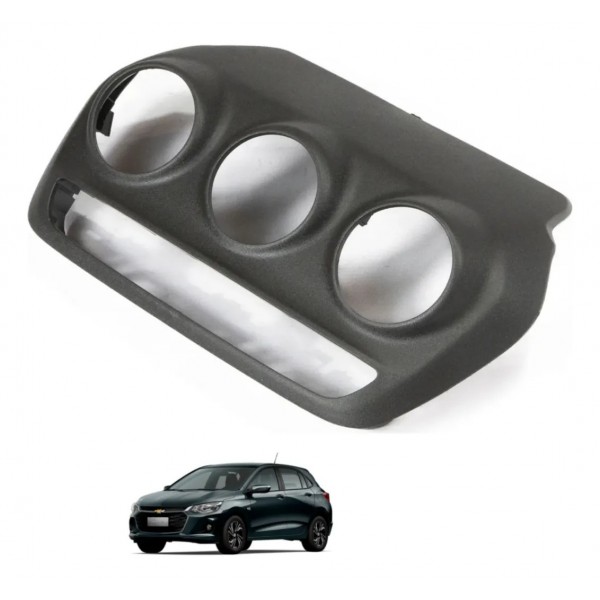Moldura Comando Ar Condicionado Gm Onix 2020 2021 2022 2023