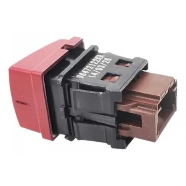Interrupto Botão Pisca Alerta Peugeot 207 96472122kr Vermelho