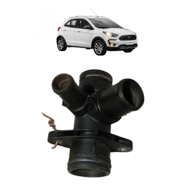 Flange Bomba Dágua Motor Ford Ka 1.0 3cc 2019 2020 2021 Orig