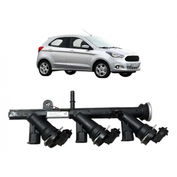 Flauta Bico Injetor Combustível Ford Ka 1.0 3cc 2020 2021