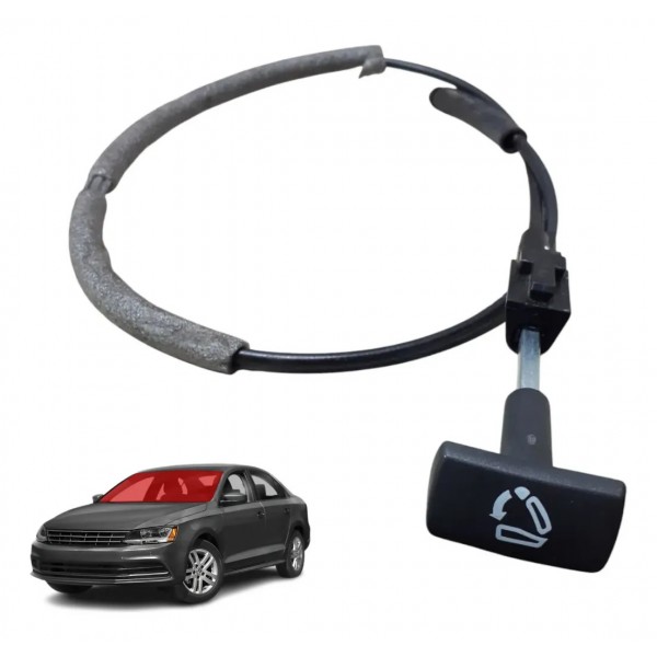 Cabo Puxador Trava Banco Traseiro  Jetta 2011 Á 2016 Preto