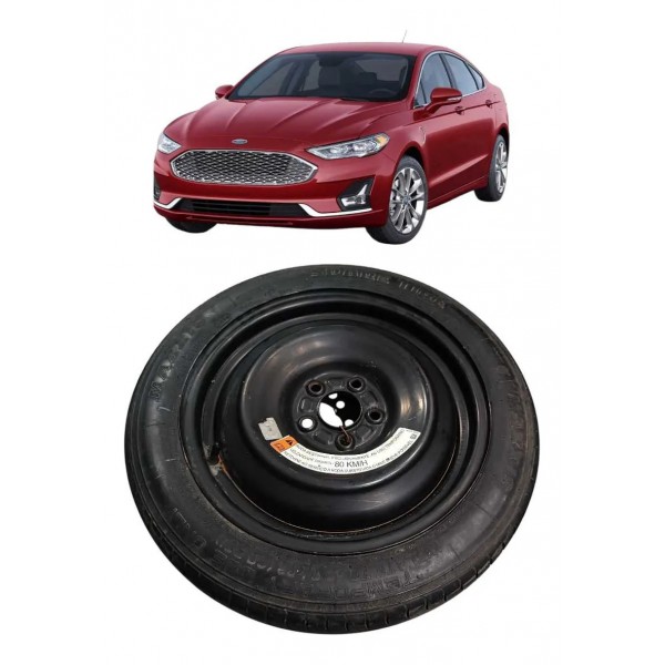 Estepe Roda Pneu Aro 16v Ford Fusion 2017 2018 2019 Original Preto