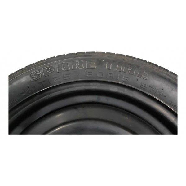 Estepe Roda Pneu Aro 16v Ford Fusion 2017 2018 2019 Original Preto