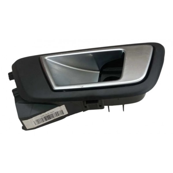 Macaneta Interna Traseira Esquerda Ford New Fiesta 2013 2014 Prateada Traseira