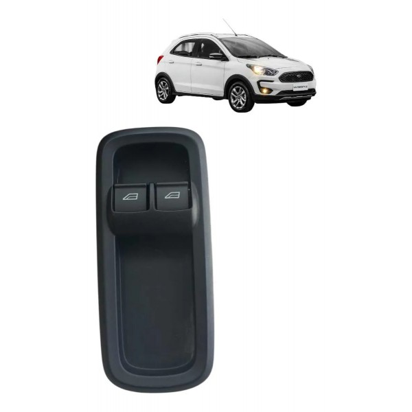 Botao Duplo Vidro Dianteiro Esquerdo Ford Ka 2018 2019 2020