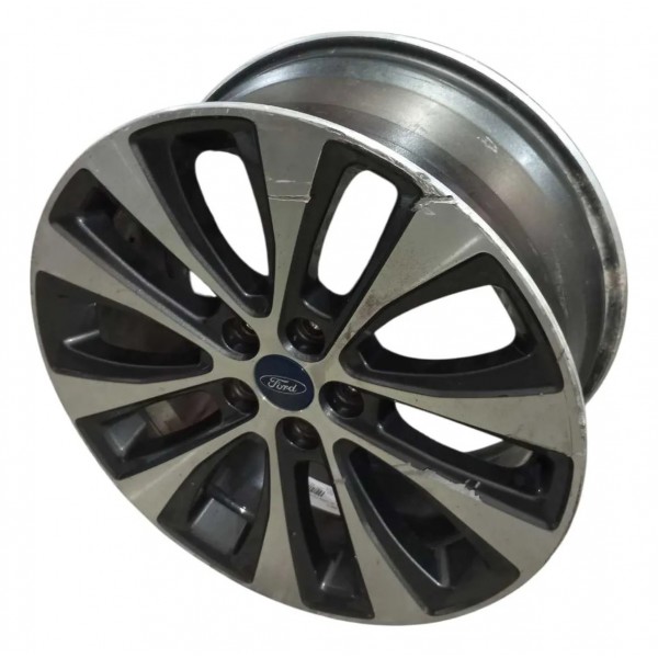 Roda R18 5x108 Ford Fusion Titanium Com Detalhes 2018 2019  Cinza