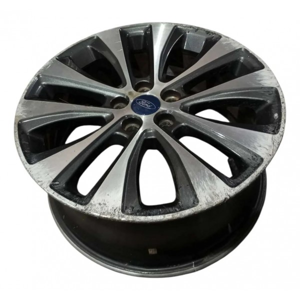 Roda R18 5x108 Ford Fusion Titanium Com Detalhes 2018 2019  Cinza