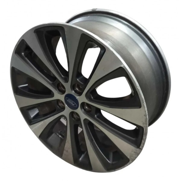 Roda R18 5x108 Ford Fusion Titanium Com Detalhes 2018 2019  Cinza