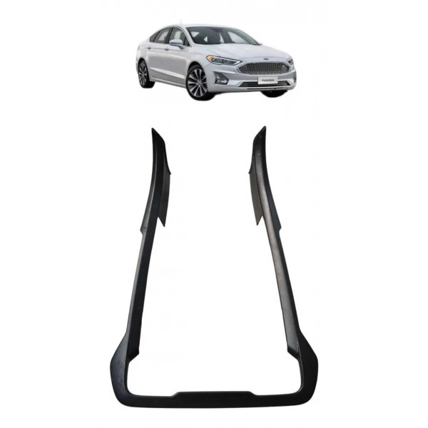 Moldura Console Central Radio Ford Fusion 2013 A 2019 Preto