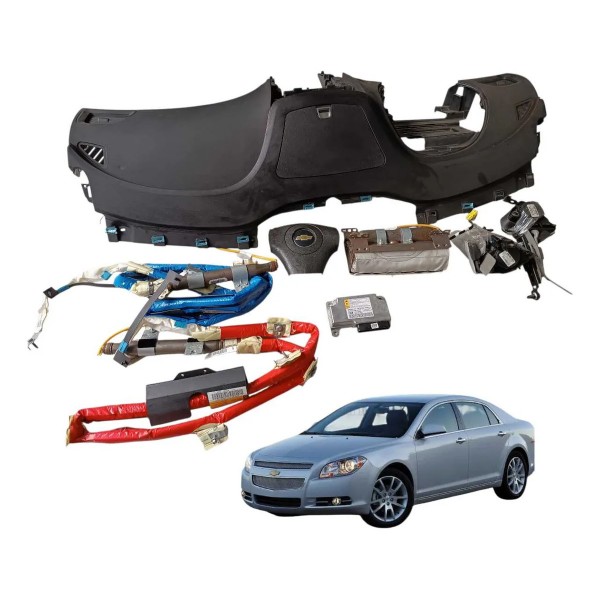 Kit Airbag Chevrolet Malibu 2009 2010 2011 Preto Preto