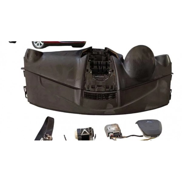 Kit Air Bag New Fiesta Mexicano 2010 2011 2012 2013 Preto Preto