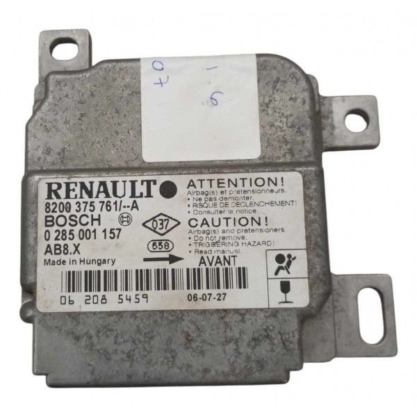 Kit Airbag Renault Clio 2006 2007 2008 2009 2010 2011 2012  Preto