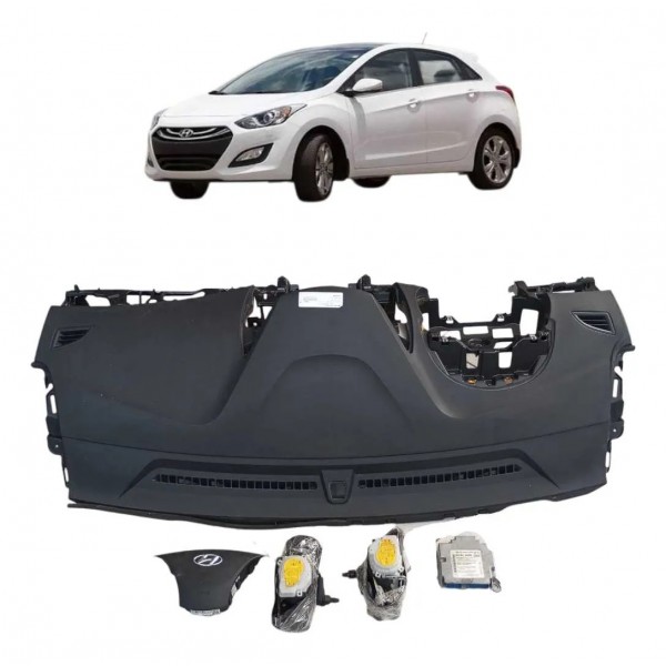 Kit Air Bag Hyundai I30 2013 2014 2015 2016 Preto Preto