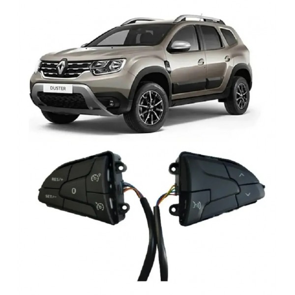 Par Botão Controle Volante De Som Duster 2020/2021 Original