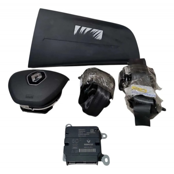 Kit Airbag Renault Sandero Logan 2020/2021/2022/2023/24 Preto