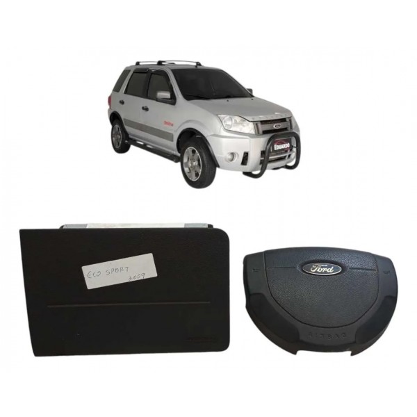 Kit Airbag Ford Ecosport 2004 2005 2006 2007 2008 2009 2010  Preto