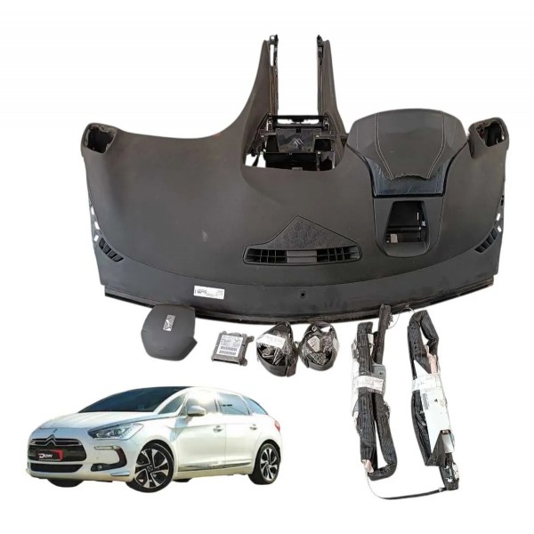 Kit Air Bag Citroen Ds5 2012 2013 2014 2015 2016 Preto Preto