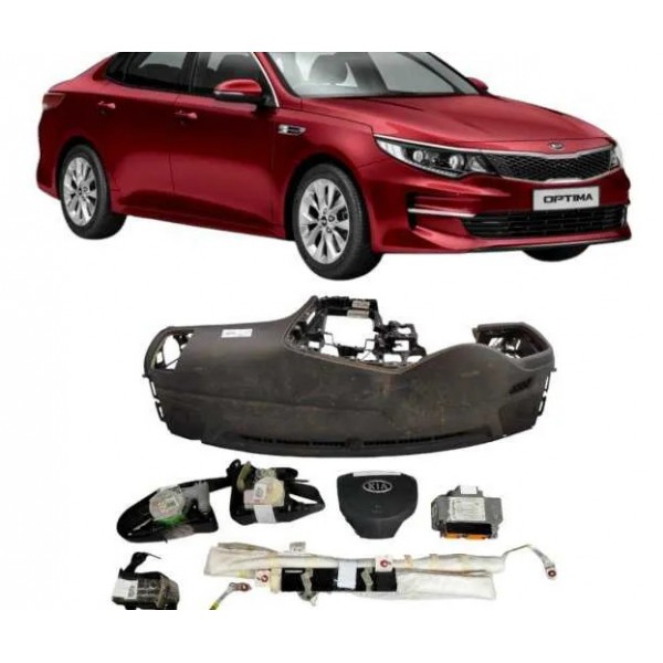 Kit Airbag Kia Optima 2012 2013 2014 2015 Preto Preto