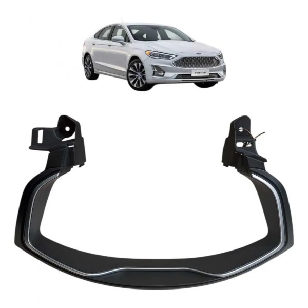 Moldura Painel Instrumentos Velocímetro Ford Fusion 2019 Preto