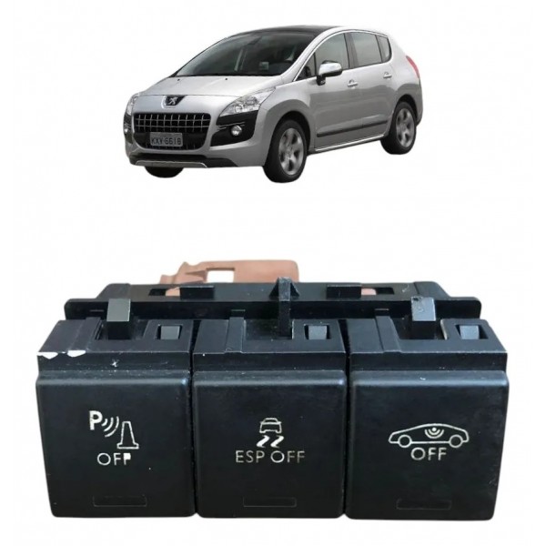 Botão Comando Off Tração Alarme Peugeot 3008 2012 2013