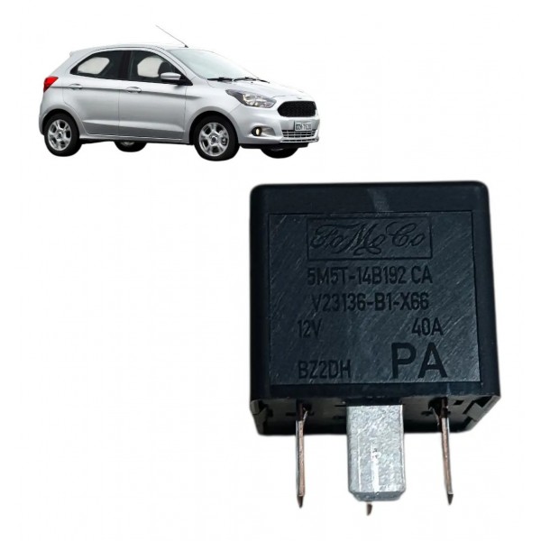 Relé Auxiliar 4 Pinos Ford 12v 40a Original 5m5t14b192ca