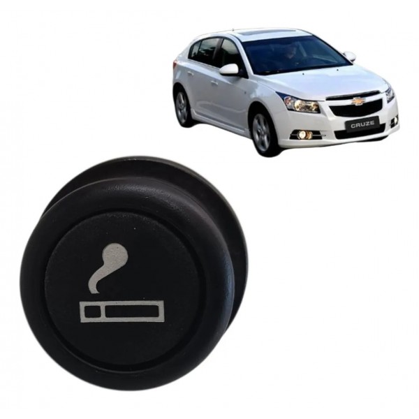 Tomada 12v Acendedor Cinzeiro Chevrolet Cruze 2012 A 2016 Preto