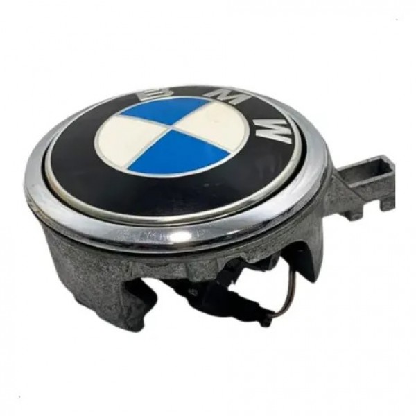 Emblema Tampa Traseira Abertura Bmw 118i 2.0 16v 2010/2012 Prateado