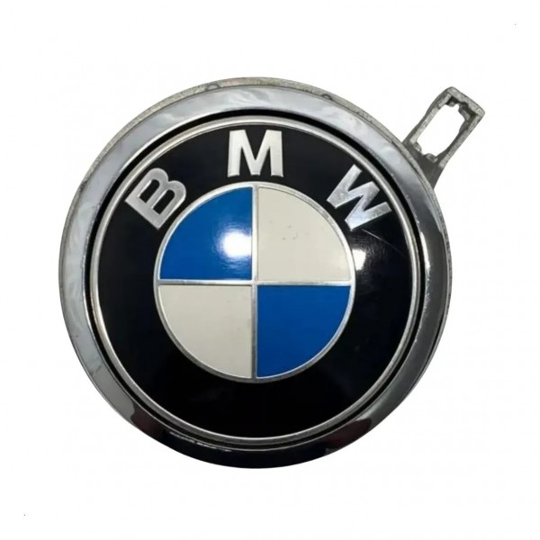 Emblema Tampa Traseira Abertura Bmw 118i 2.0 16v 2010/2012 Prateado