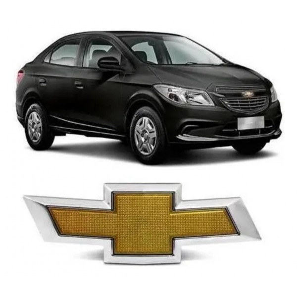 Emblema Da Grade Dianteira Prisma 2017 A 2019 52099031 Dourado