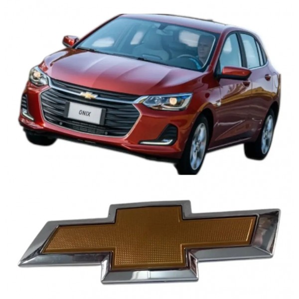 Emblema Da Grade Onix Plus 2025 2026 26224695 Dourado-escuro