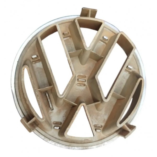 Emblema Dianteiro Vw Kombi 1997/2011 Original 3a0853601 Prateado