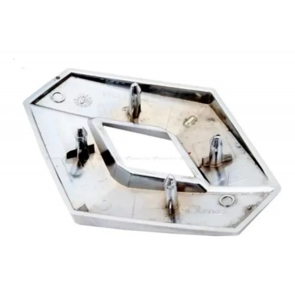 Emblema Da Tampa Do Porta Malas Renault Logan Sandero Prateado