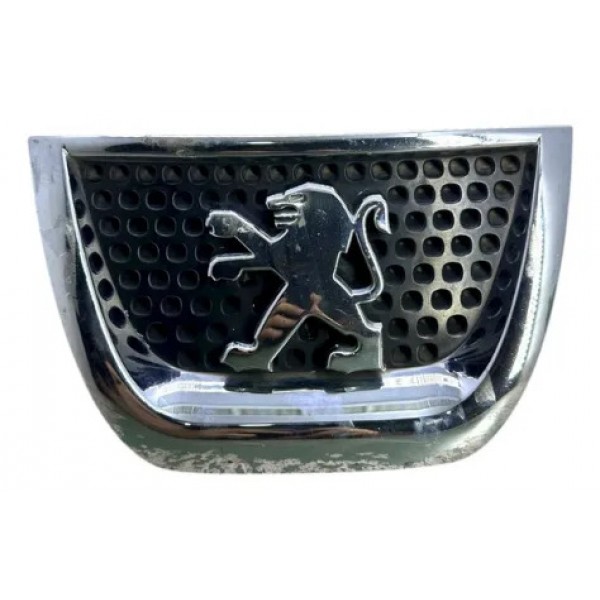 Simbolo Grade Parachoque Dianteiro Peugeot 3008 2010 Preto