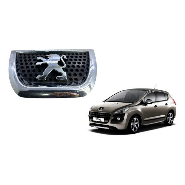 Simbolo Grade Parachoque Dianteiro Peugeot 3008 2010 Preto