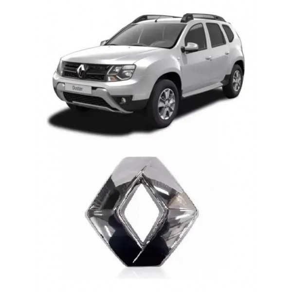 Emblema Renault Clio/sandero/duster/logan 8200 560 861 Prateado