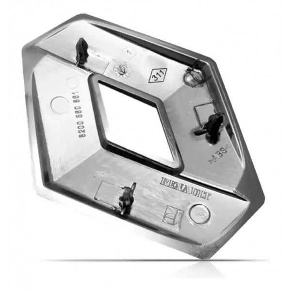 Emblema Renault Clio/sandero/duster/logan 8200 560 861 Prateado