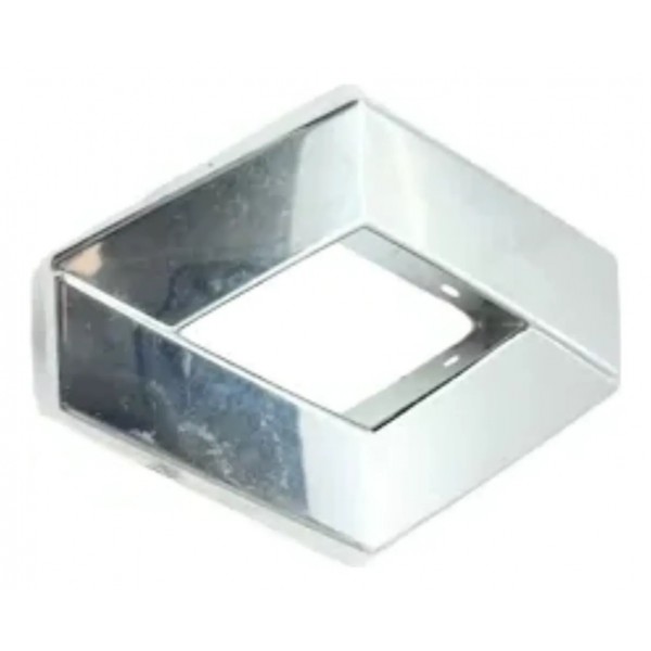 Emblema Tampa Traseira 10cm Sandero Megane 07/16 N0503377 Prateado