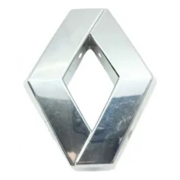 Emblema Tampa Traseira 10cm Sandero Megane 07/16 N0503377 Prateado