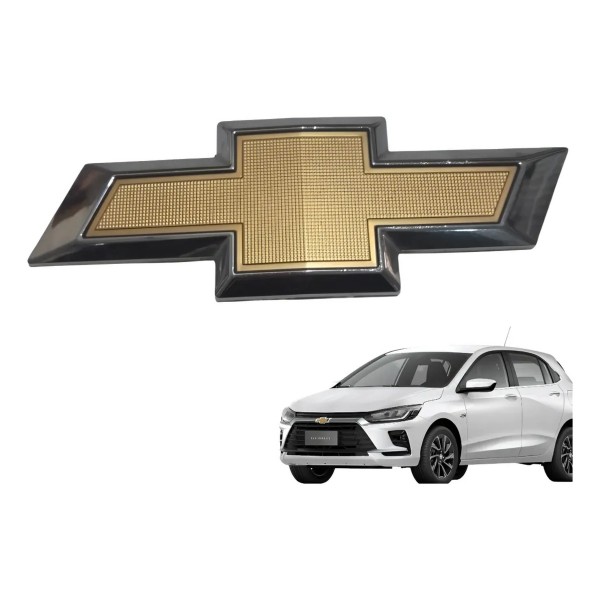 Emblema Tampa Traseira Chevrolet Onix Original 52096409 Dourado
