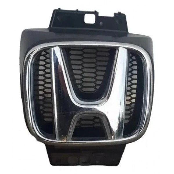 Emblema Grade Honda Crv 2015 Hrv 2016 C/ Suporte Original Cromado
