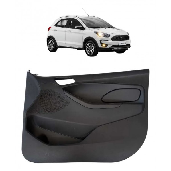 Forro Porta Dianteira Direita Ford Ka 2017 2018 2019 2021 Preto