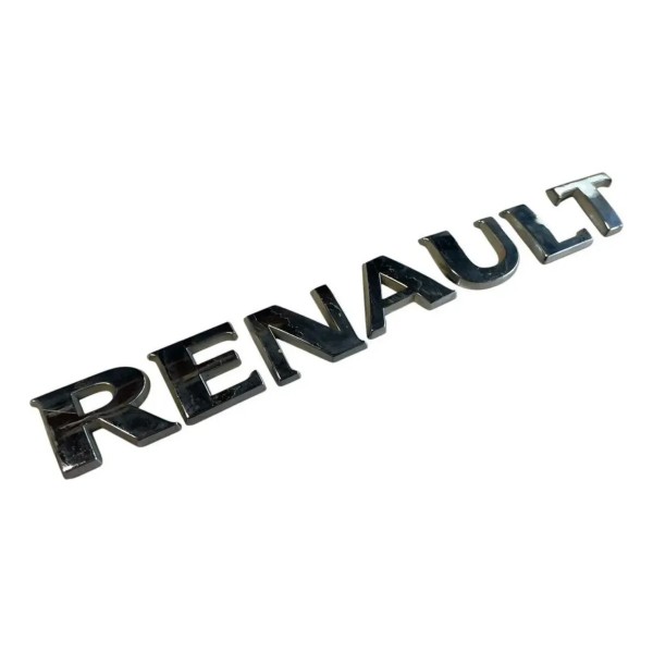 Emblema Letreiro Renault Logan Sandero Duster Megane Prateado