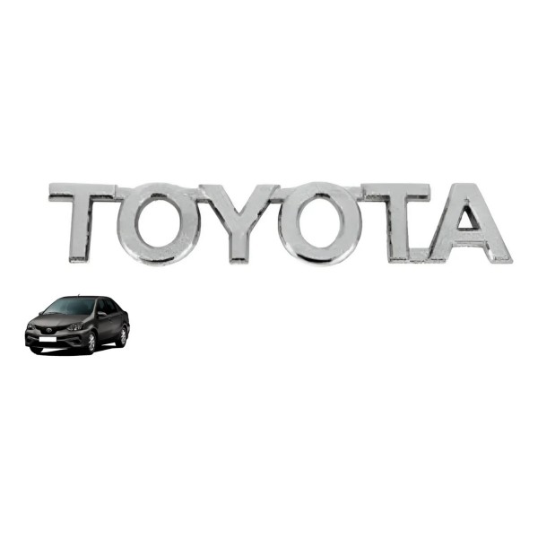 Emblema Nome Letreiro Toyota 2003 2004 2005 2006 2007 2008 Prateado