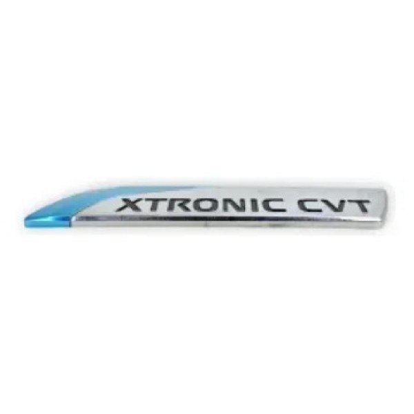Emblema Letreiro Traseiro Xtronic Cvt Nissan Sentra 2012 Azul E Cromando