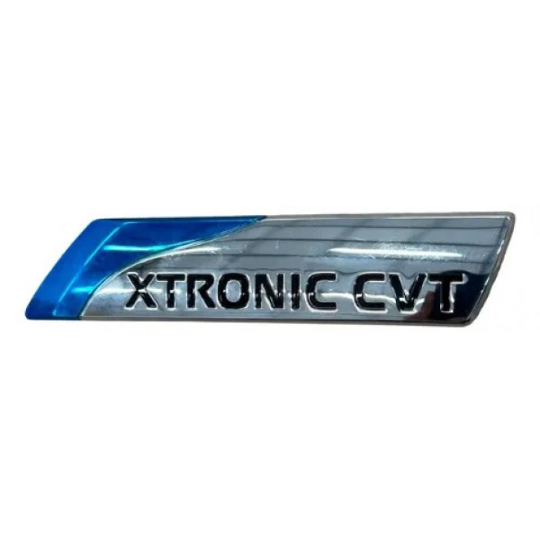 Emblema Letreiro Traseiro Xtronic Cvt Nissan Sentra 2012 Azul E Cromando