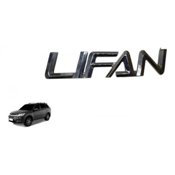 Emblema Tampa Traseira Lifan X60 1.8 2016 Original Prateado