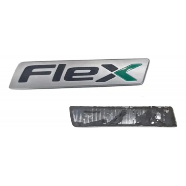 Emblema Letreiro Flex Compatível Hb20 I30 Tucson Ix35 Elantr Cinza