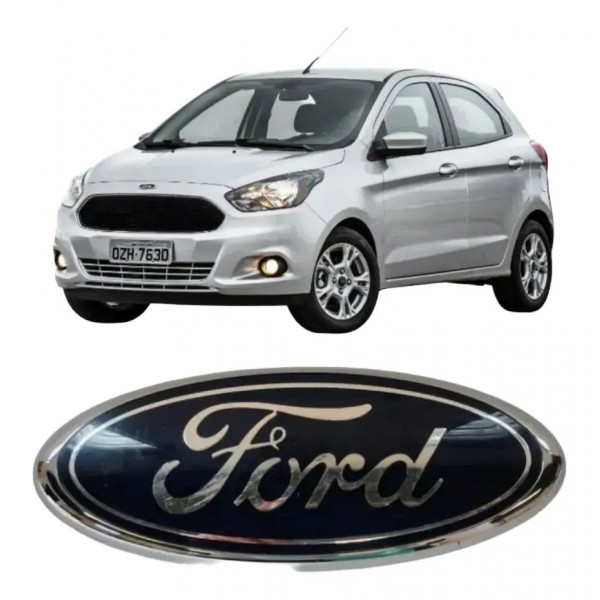 Emblema Tampa Traseira Ford Ká 014 020 Focus 09 013 Cromado