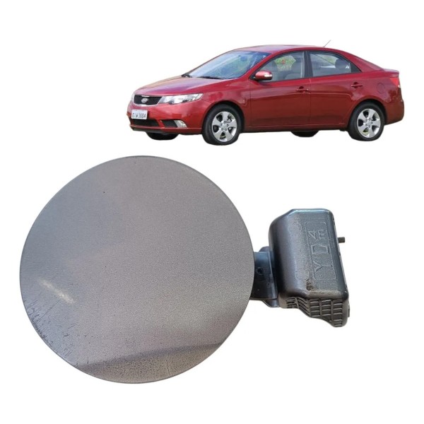 Portinhola Tampa Combustível Kia Cerato 2015 2016 2017 Orig Prateado 2015